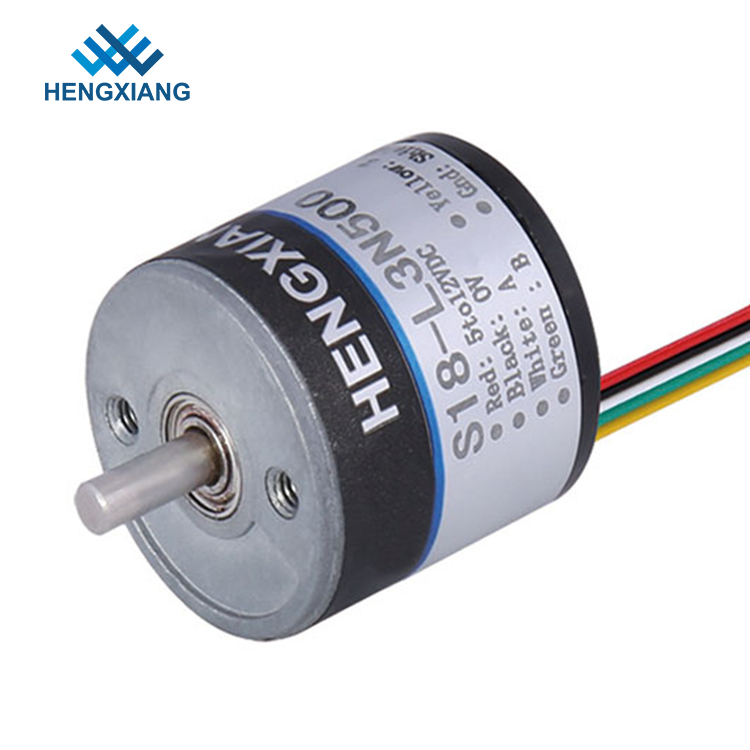 1600 Resolution S18 Miniature Rotary Encoder AB Phase NPN Output For Subminiature Motor